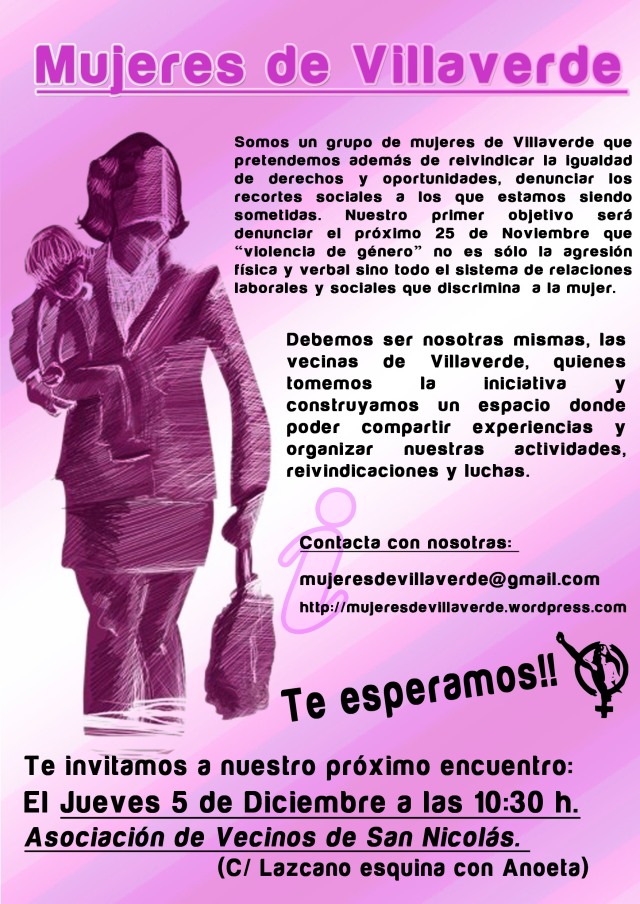 5D cartel mujeres villaverde